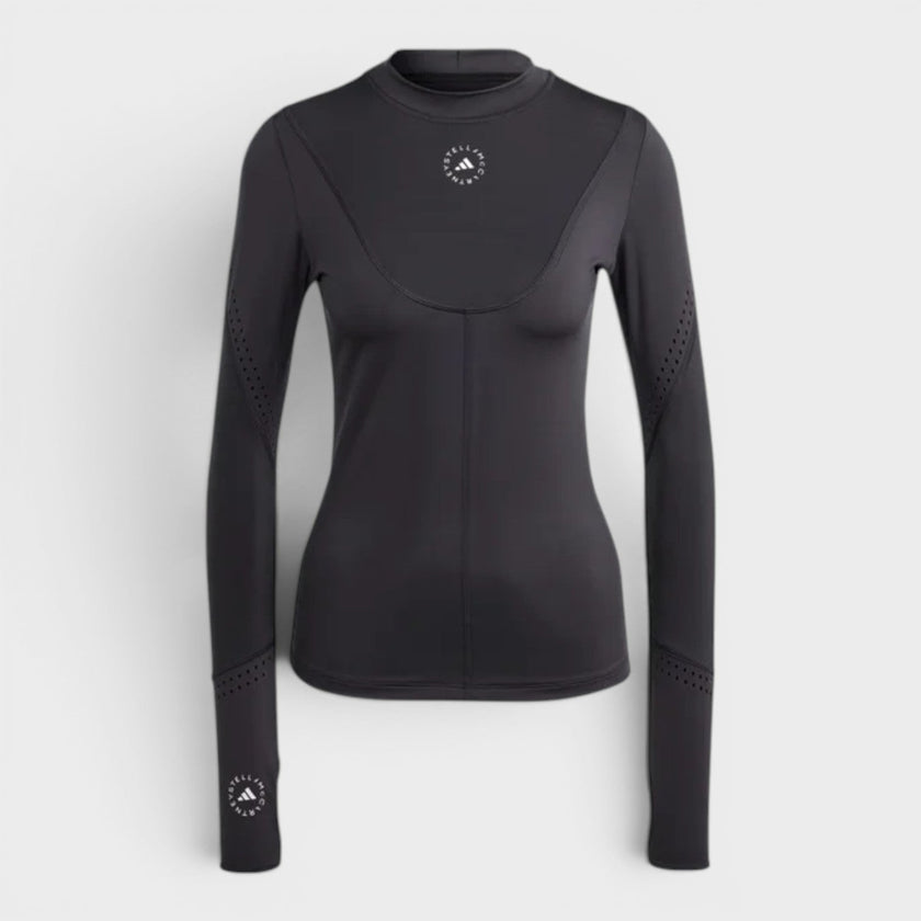 Adidas Long Sleeved Logo Top Black White