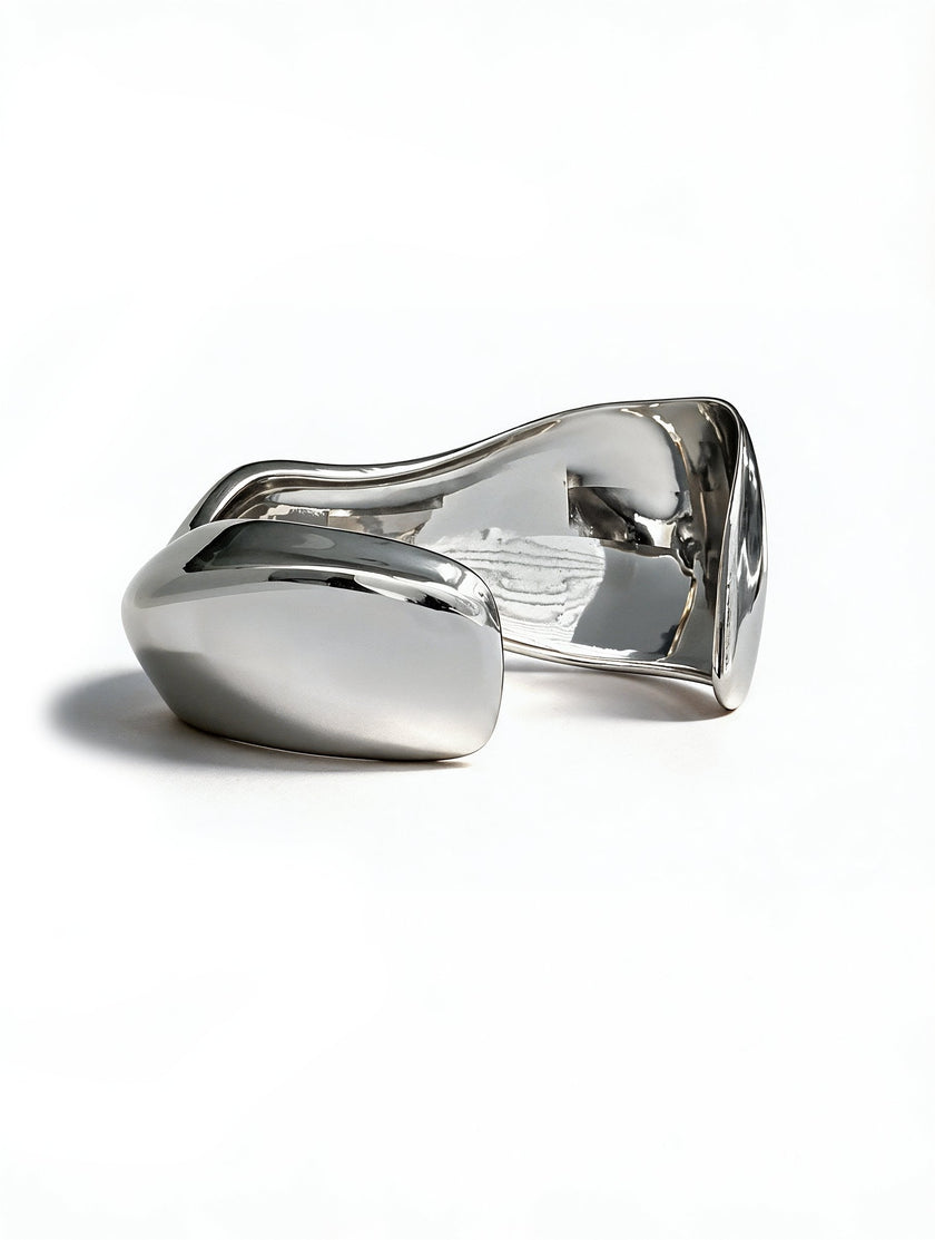 Milos Sculpted Cuff | Sterling Silver