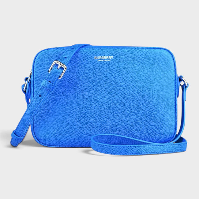 Cameratas kalfsleer levendig blauw