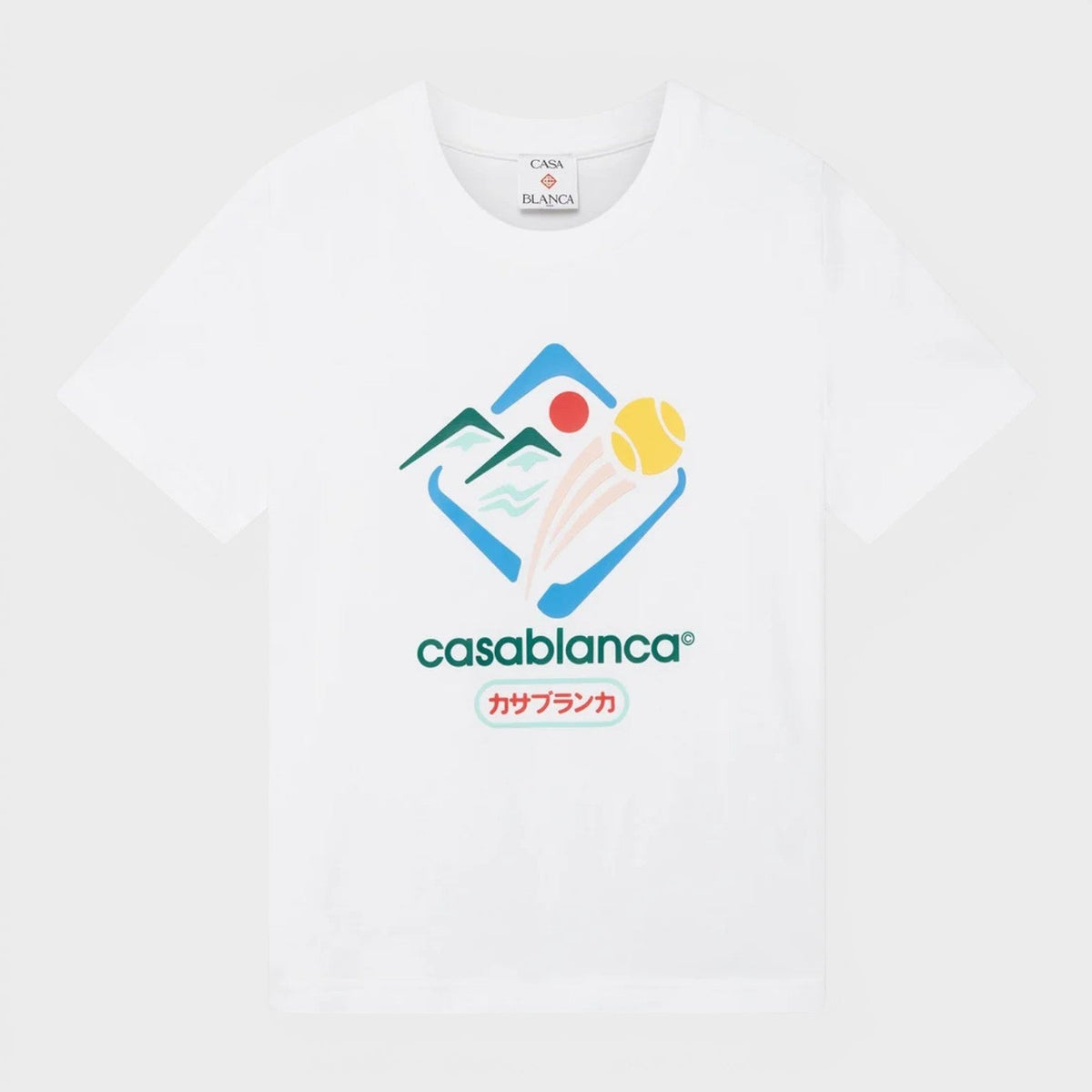 Montagne Sportif Fitted T-Shirt White
