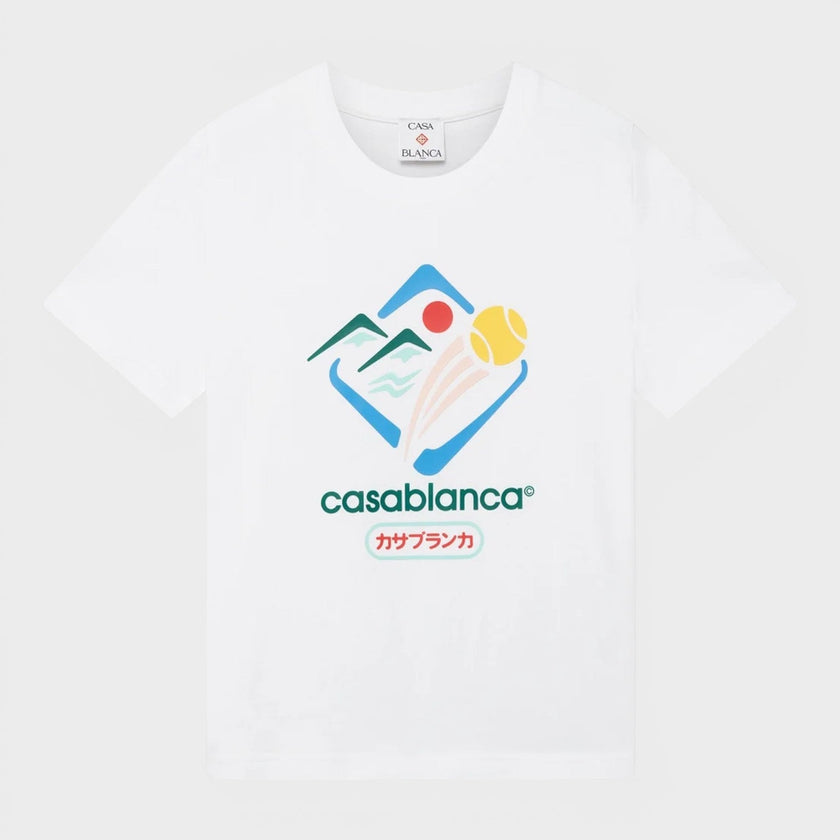 Montagne Sportif Fitted T-Shirt White