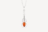 Amber Violin Pendant