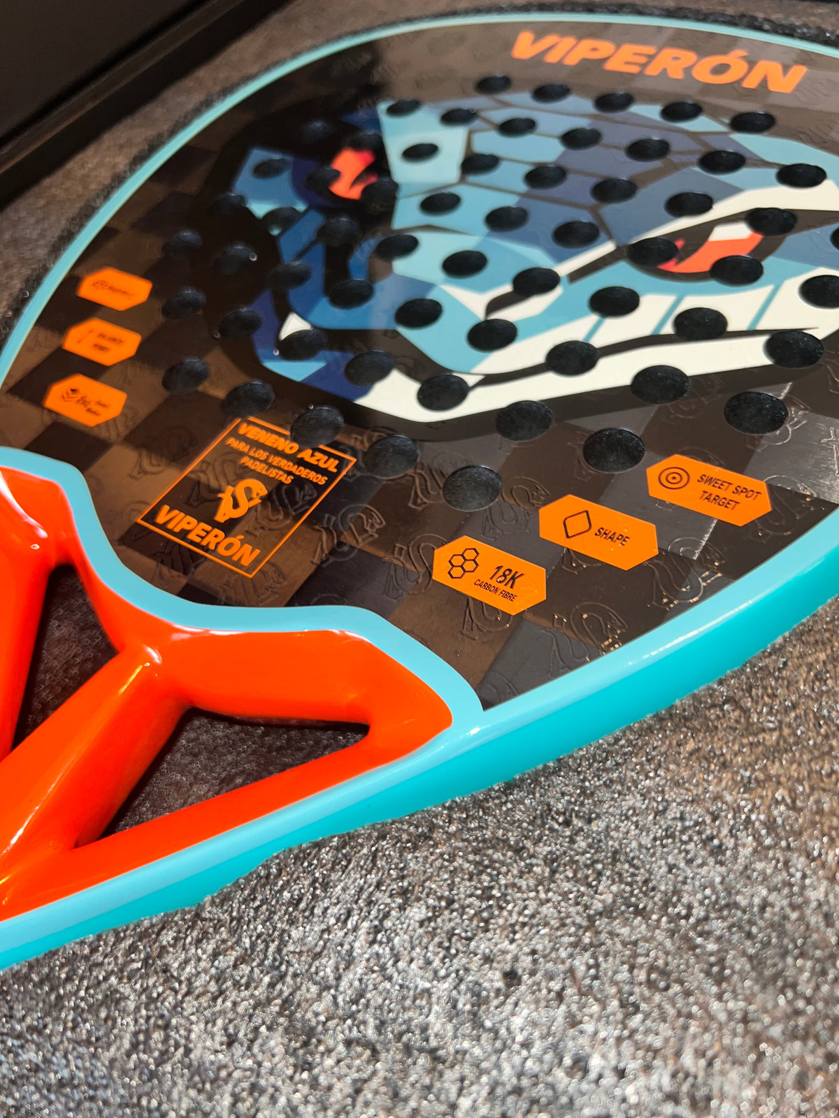 2026 Veneno Azul (Blue Poison) - VÍPERÓN Padel Racket