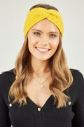 Yumi Mustard Knitted Twist Knot Headband