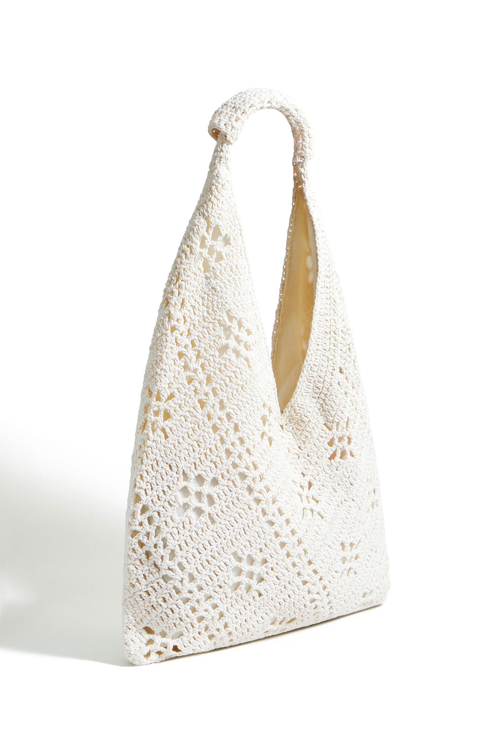Yumi Ivory Crochet Hand Bag