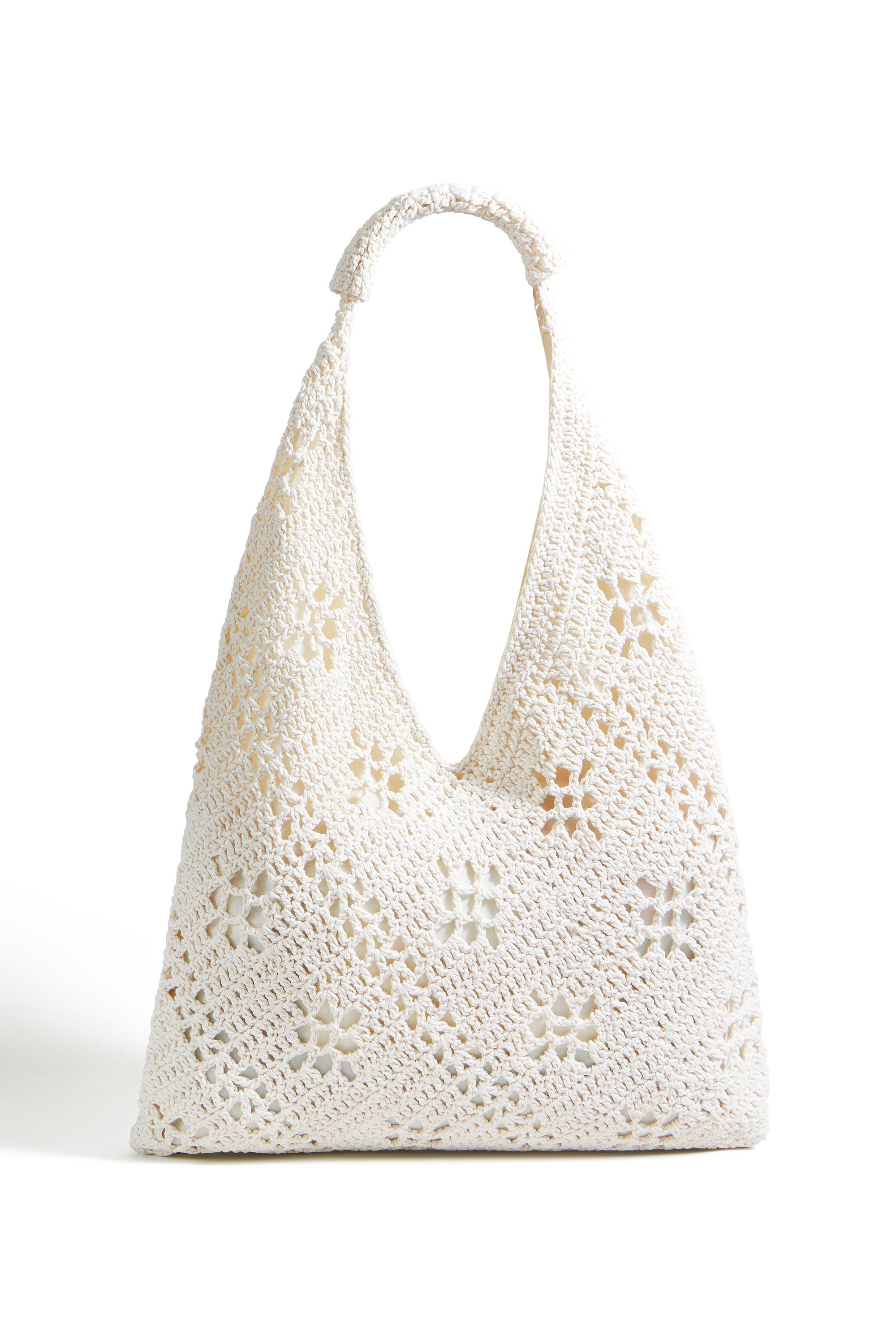 Yumi Ivory Crochet Hand Bag