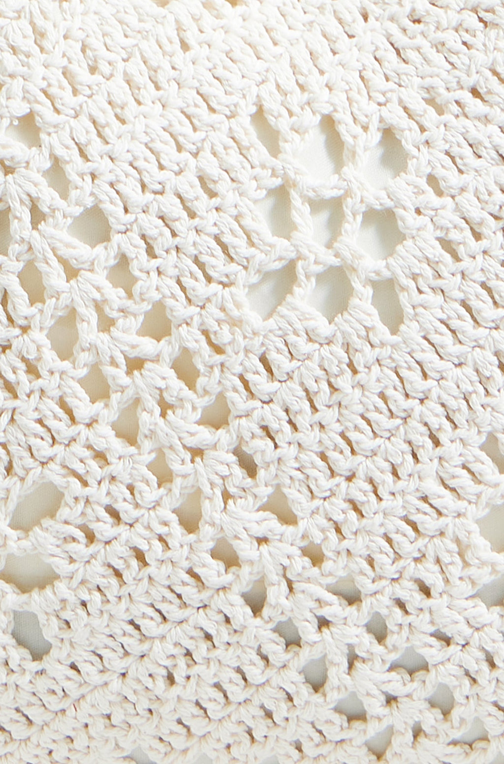 Yumi Ivory Crochet Hand Bag