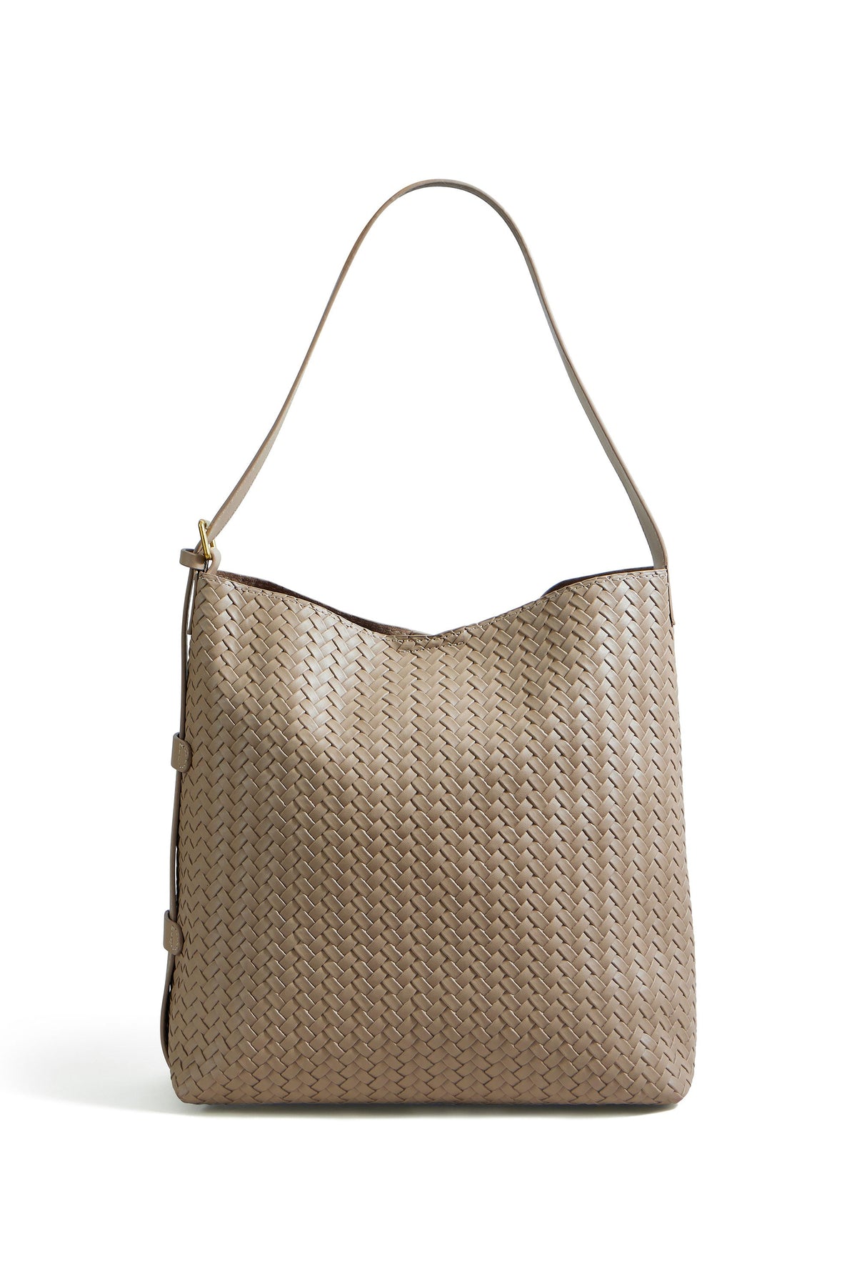 Yumi Stone Woven Shoulder Bag With Detachable Inside Purse