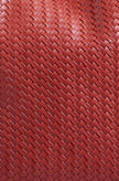 Yumi Red Woven Shoulder Bag With Detachable Inside Purse
