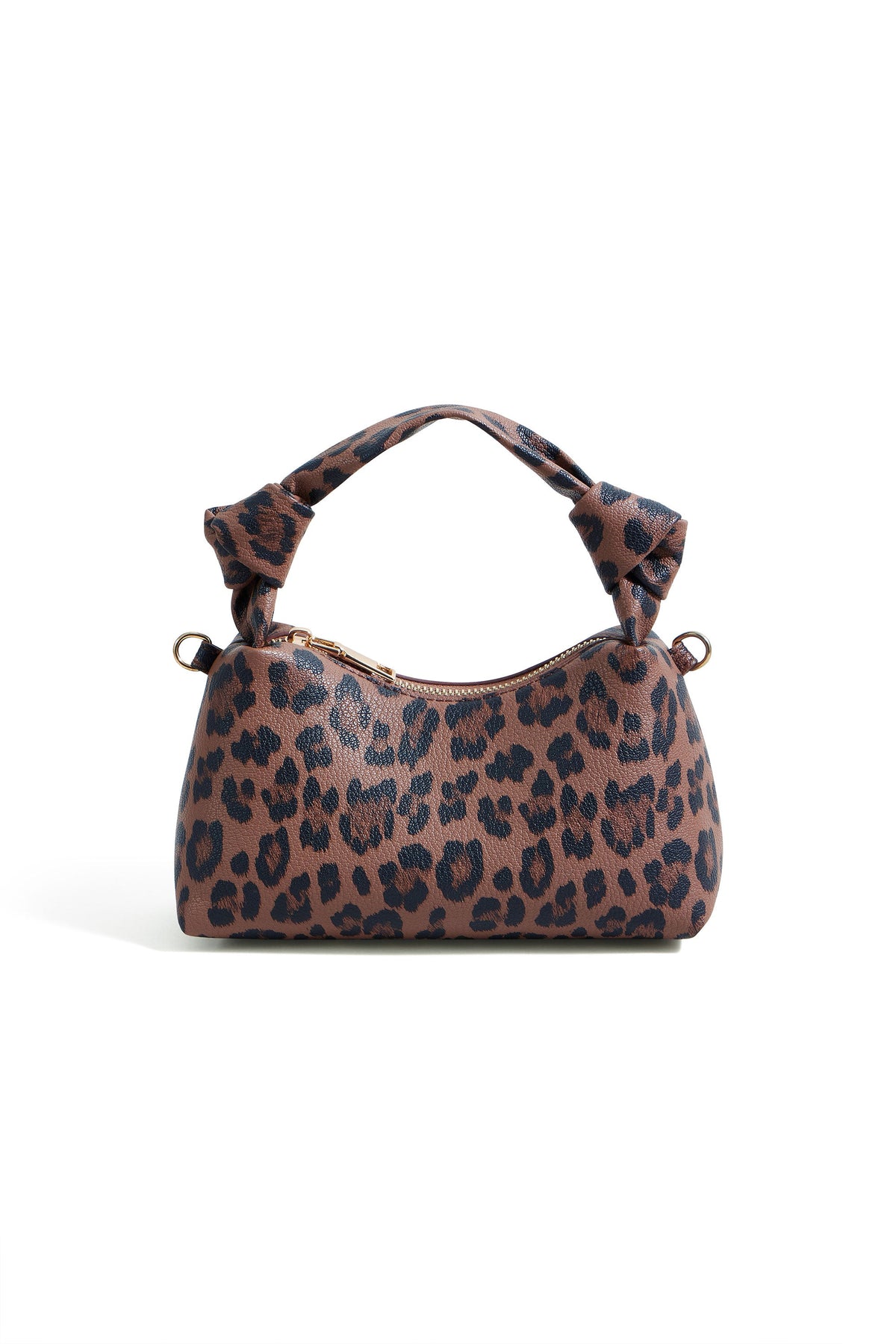 Yumi Brown Leopard Small Shoulder Bag