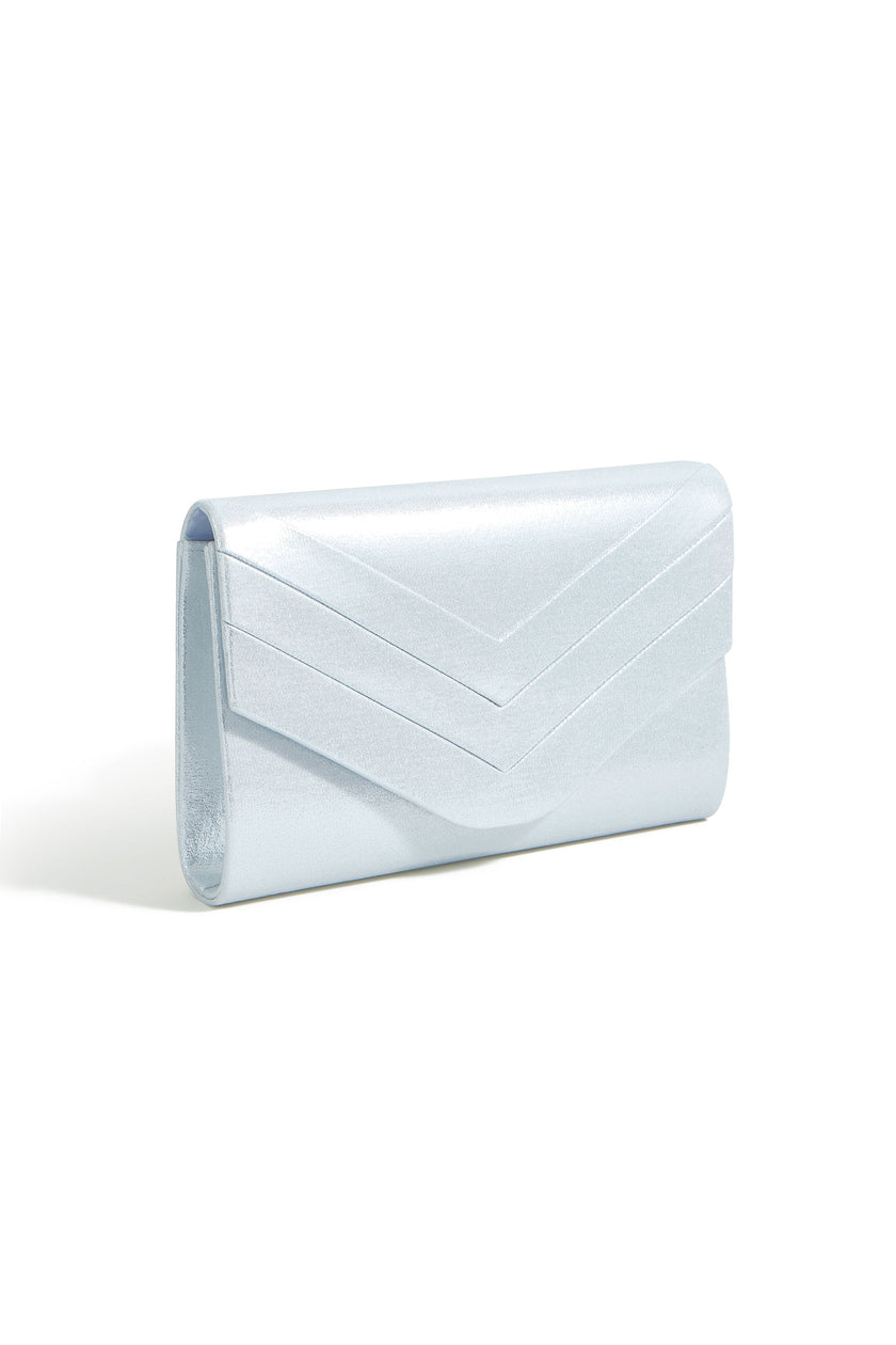 Yumi Silver Shimmer Kuvert-Clutch