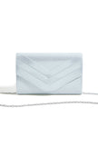 Yumi Silver Shimmer Kuvert-Clutch