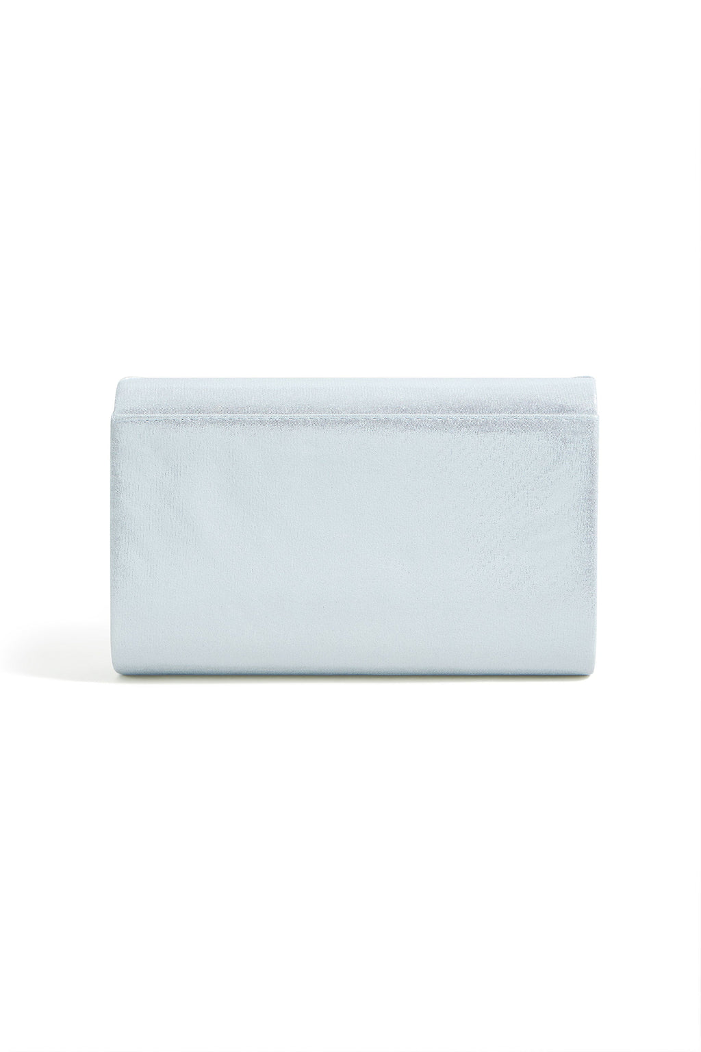 Yumi Silver Shimmer Envelope Clutch Bag