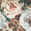 Yumi Brown Viscose Autumnal Floral Scarf