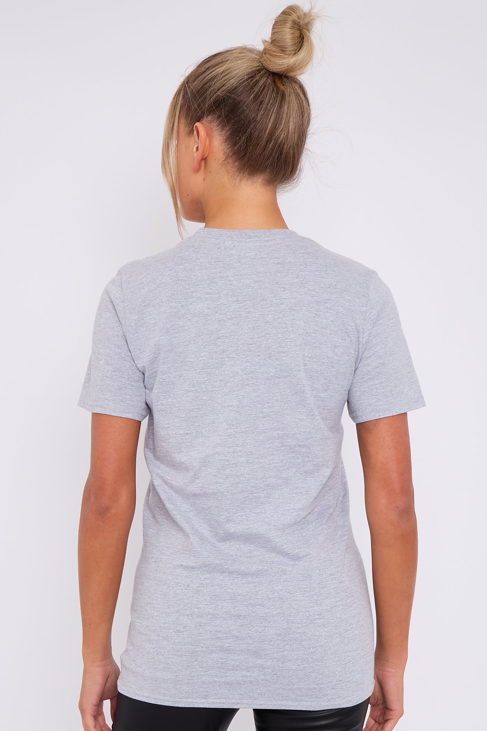 Grey C'est La Vie Short Sleeve Regular Fit T Shirt