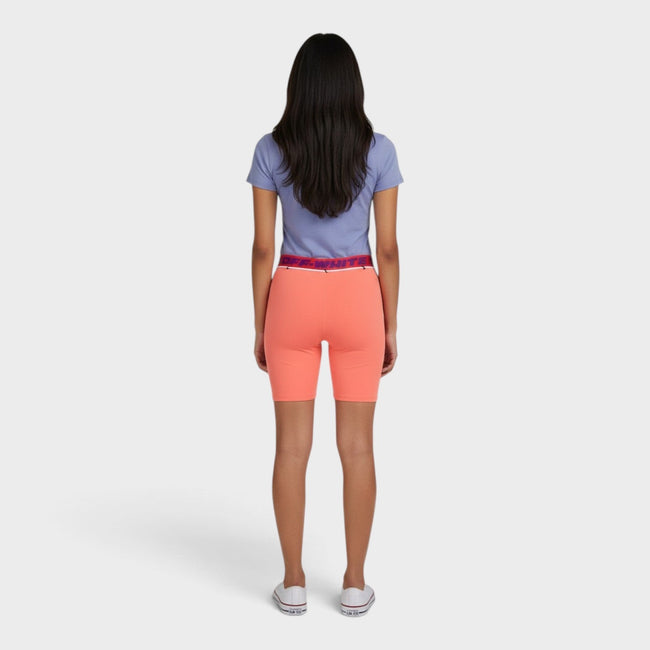 Logo Waistband Track Shorts Coral Red