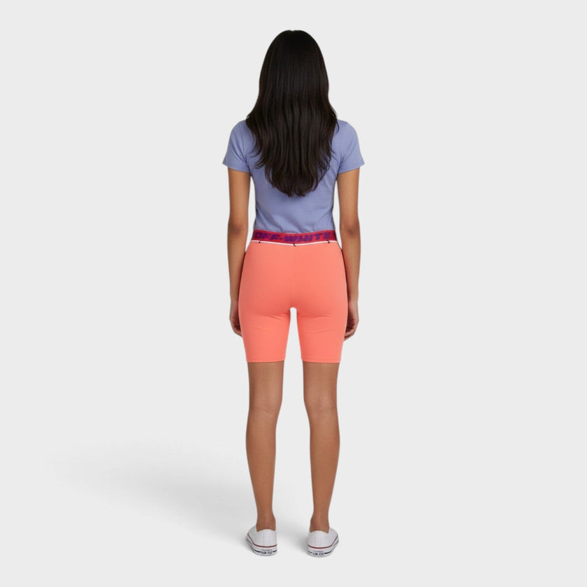 Logo Waistband Track Shorts Coral Red