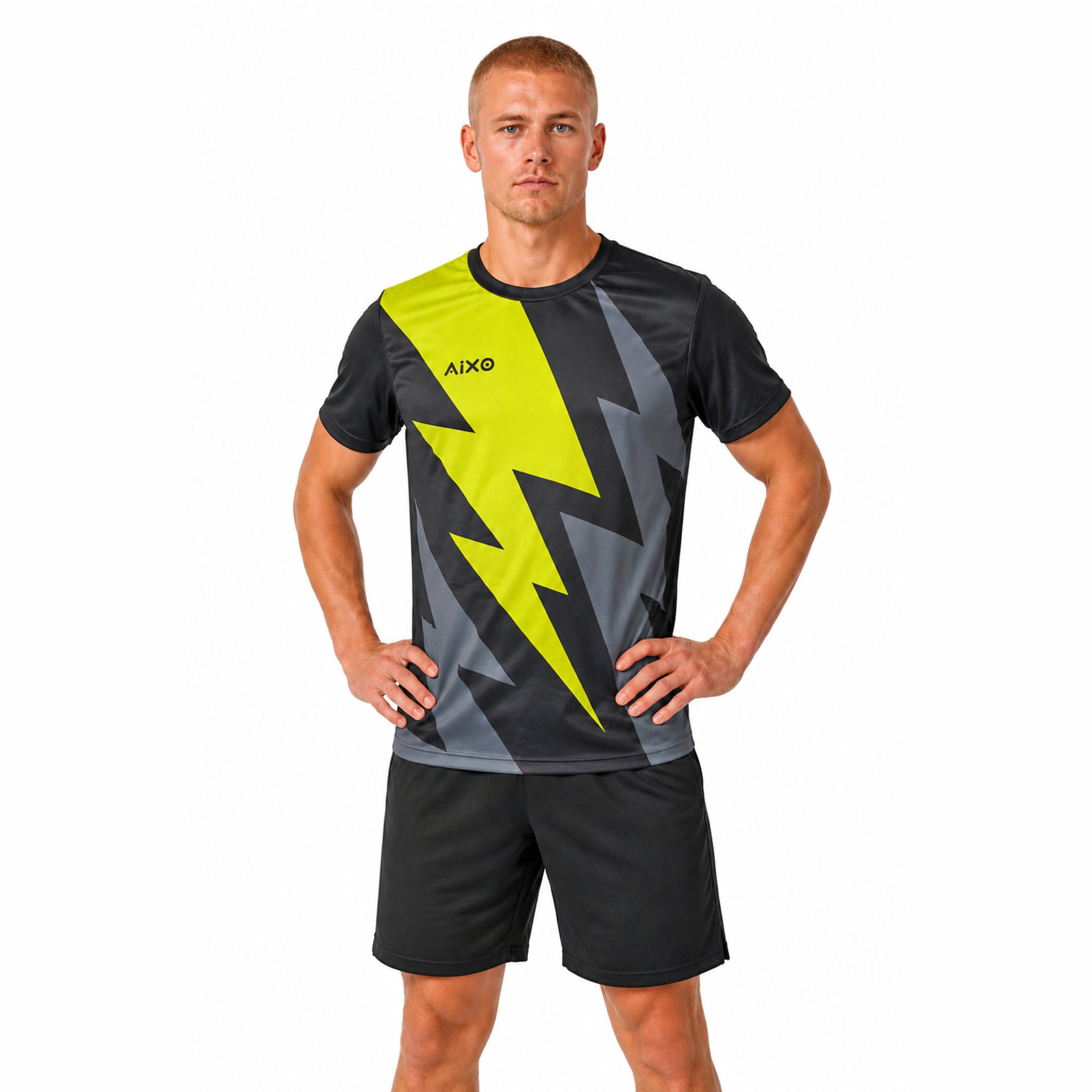 Aixo Bolt 3 Herren T-Shirt - Schwarz