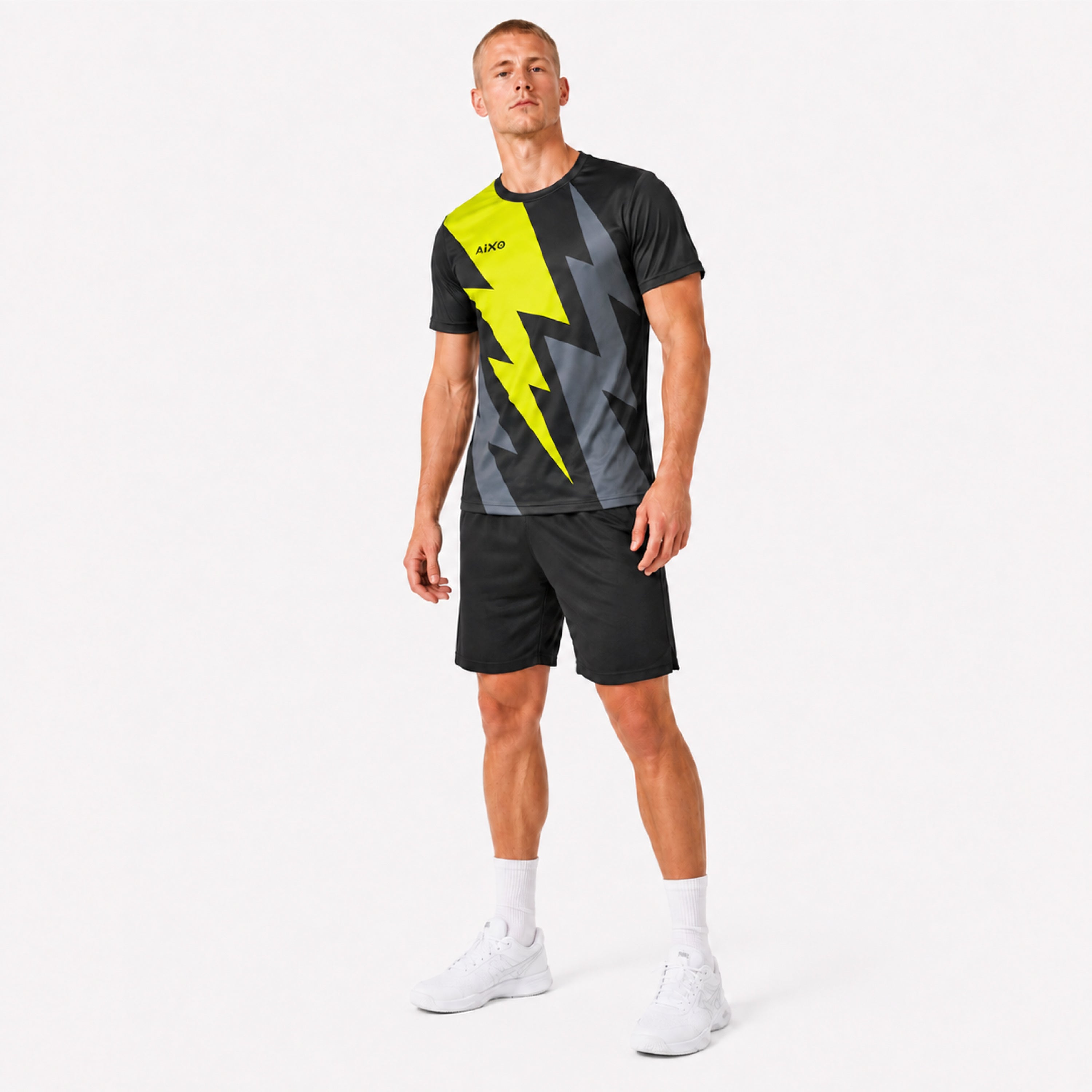 Aixo Bolt 3 Herren T-Shirt - Schwarz