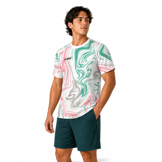 Aixo Chrome 3 Heren T-shirt - Wit