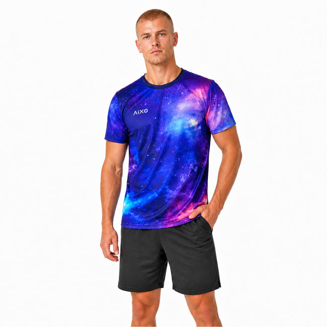 Aixo Spaceballs T-shirt voor Heren - Paars