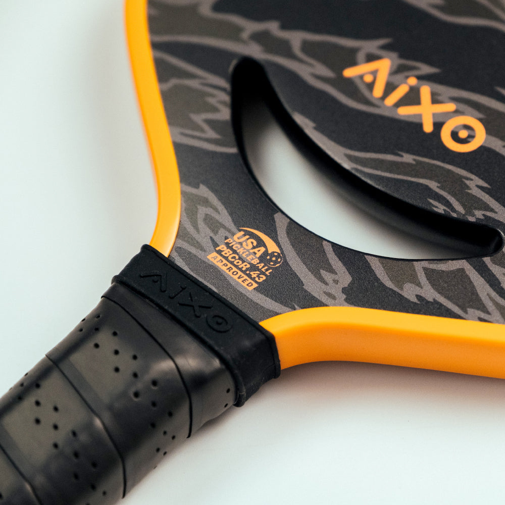 Aixo P14C Reaper Series Tiger King 18K Raw Carbon Pickleball Padel