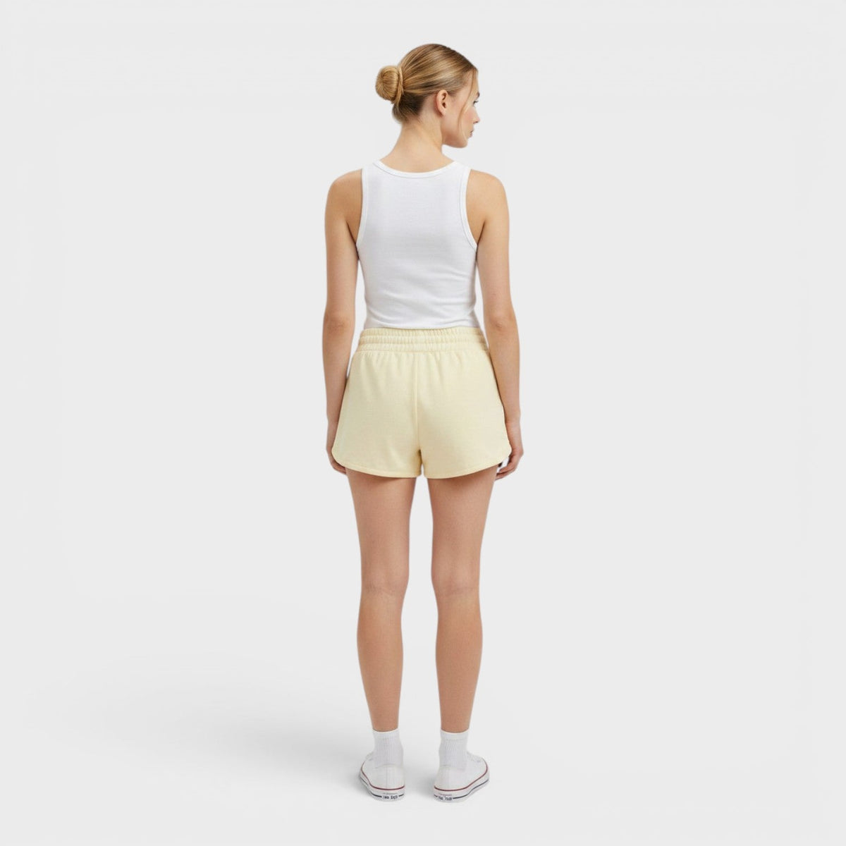 Adidas Athletic Shorts Pale Yellow