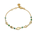 Sofia Nugget Armband Groene Hydro, Groene Jade, Prehniet & Groene Aventurijn