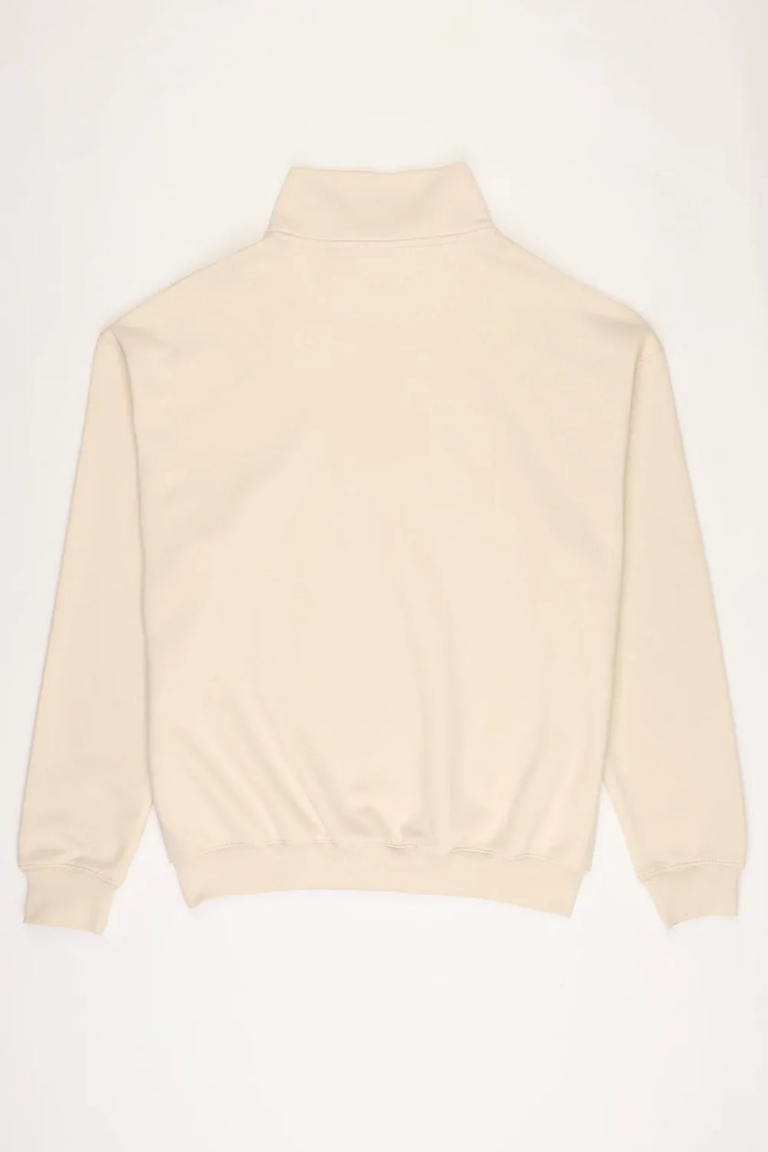 Beige 1/4 Zip Fleece Tracksuit