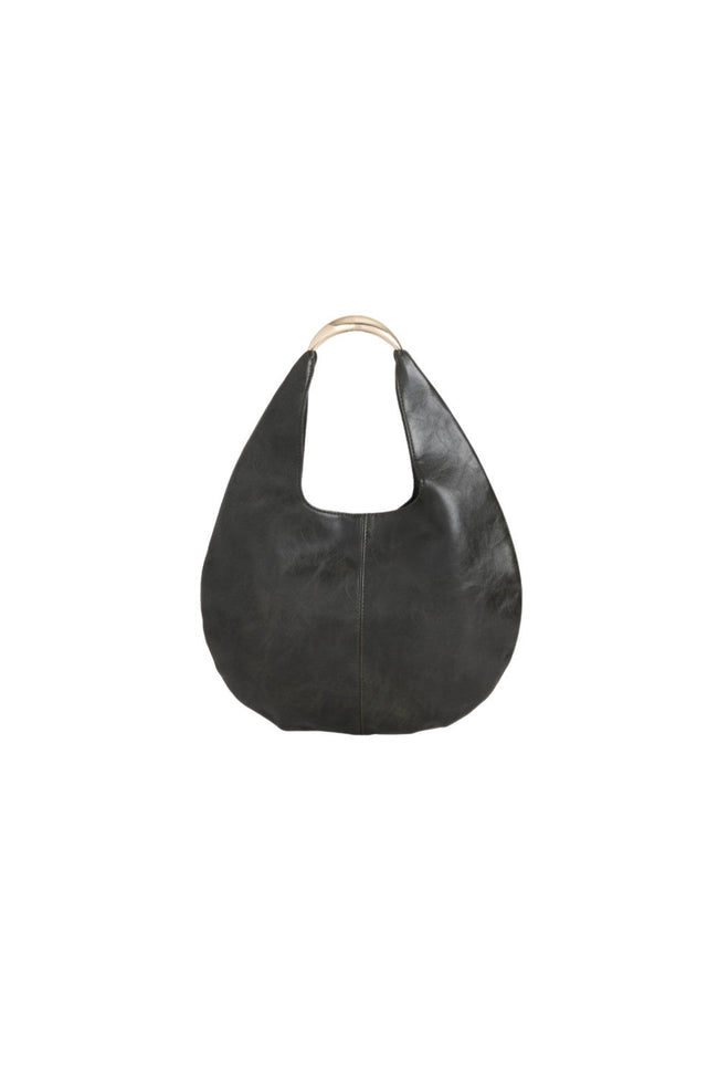 Sac à bandoulière ovale noir