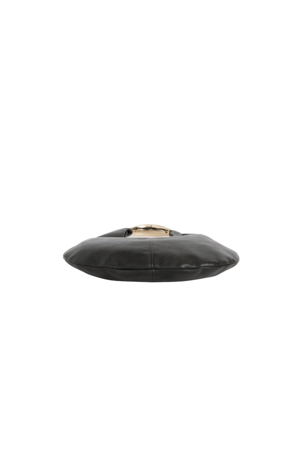 Black Oval Shoulder Bag