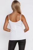 White Strappy Cami Top
