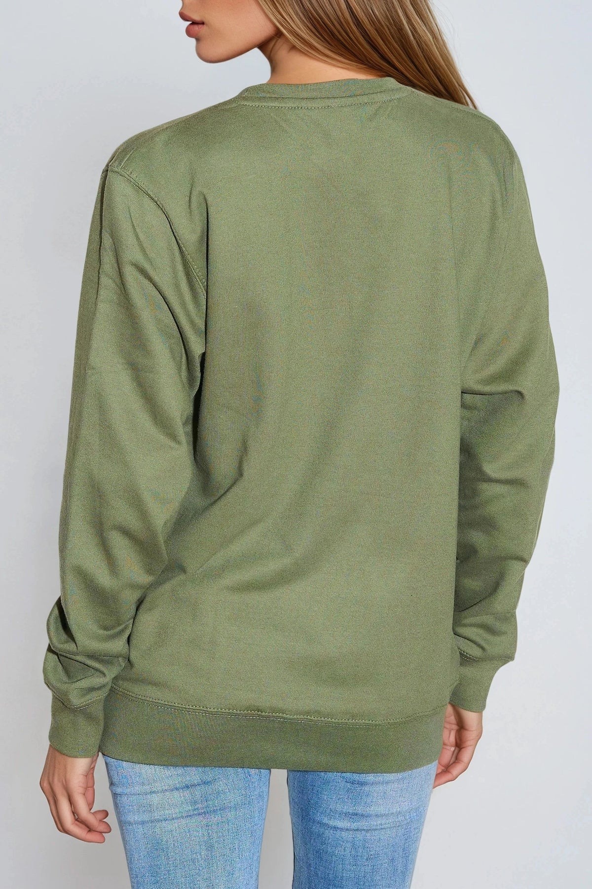 Sweat-shirt vert Follow Your Journey