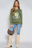 Sweat-shirt vert Follow Your Journey
