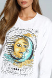 White Follow Your Journey Sweatshirt