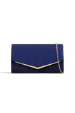 Pochette enveloppe bleu marine à paillettes