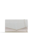 Pochette enveloppe à paillettes argentées