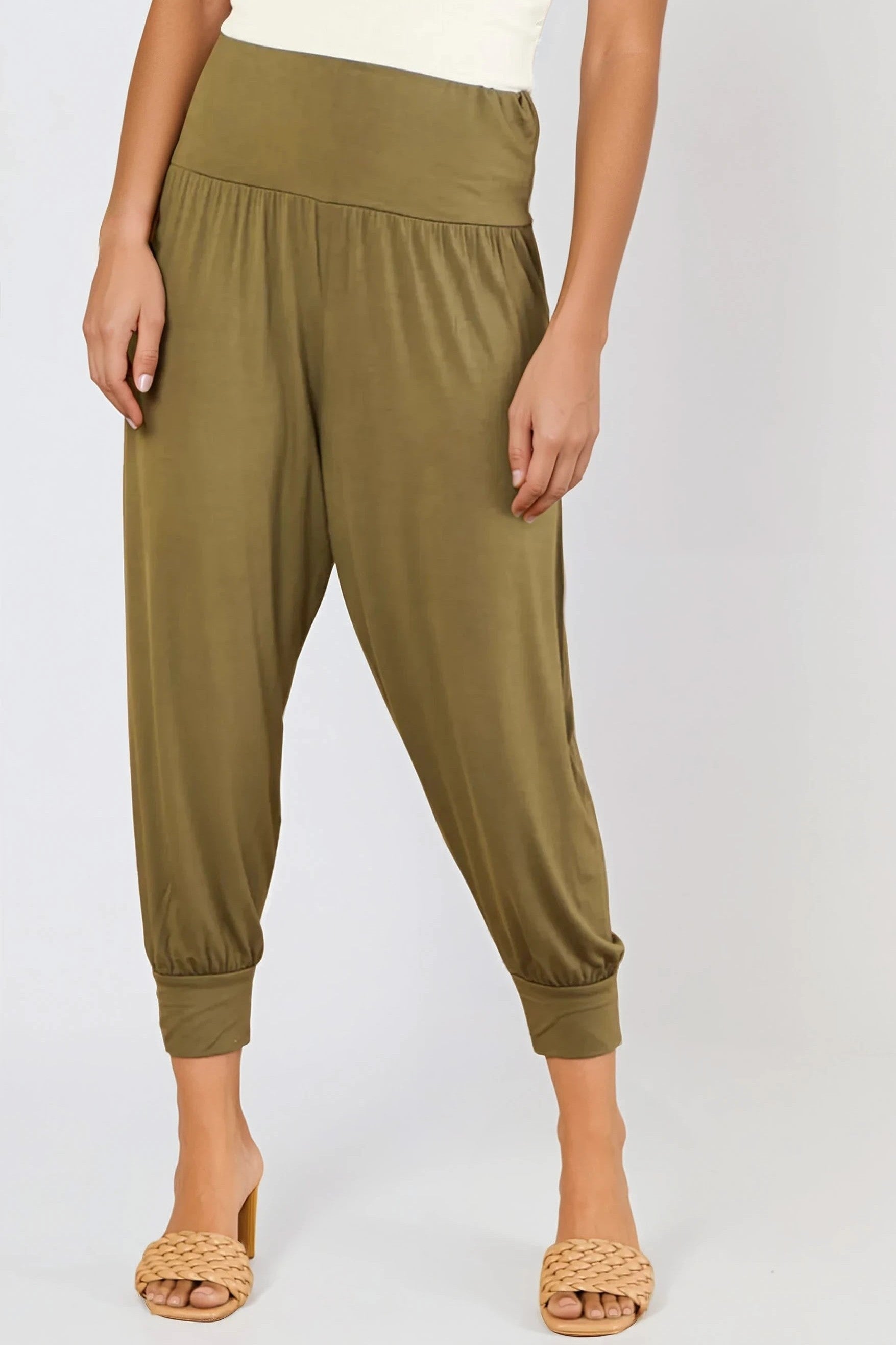 Khaki Harem Pants