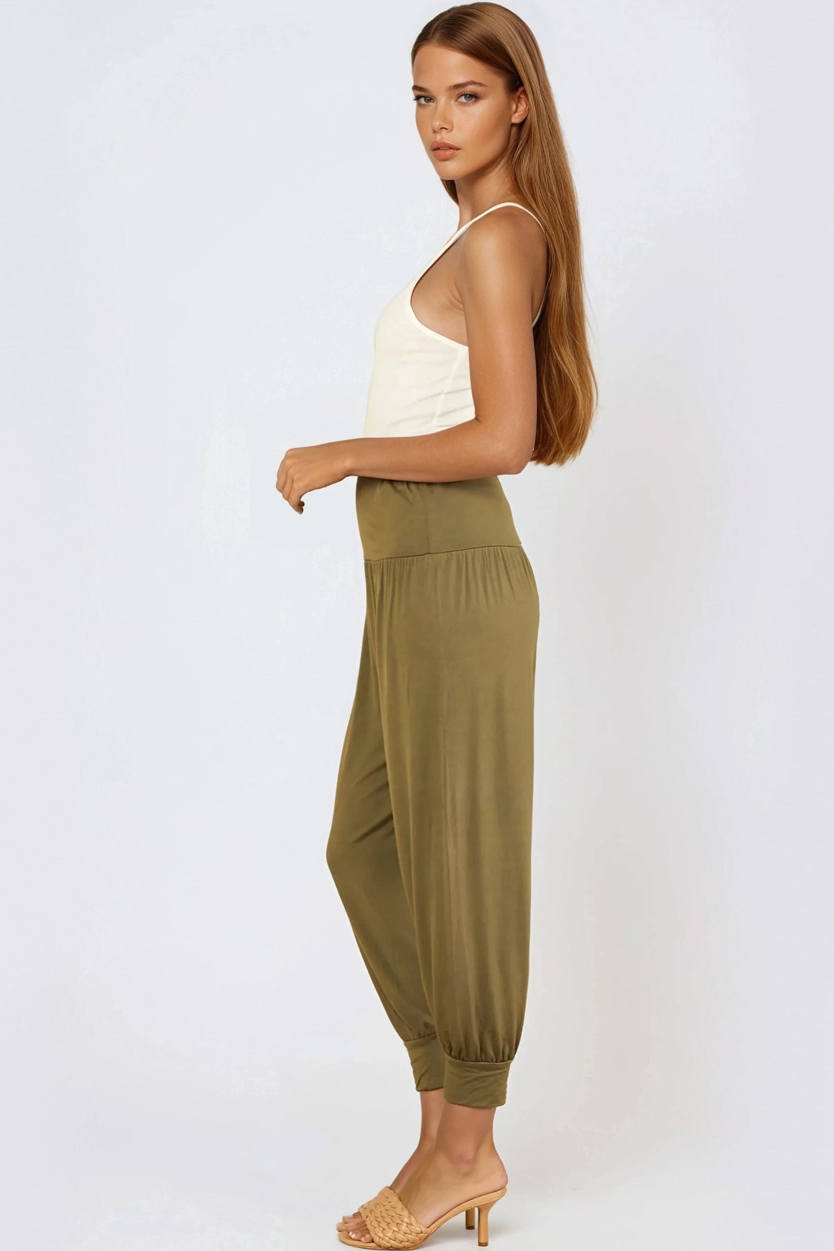 Khaki Harem Pants