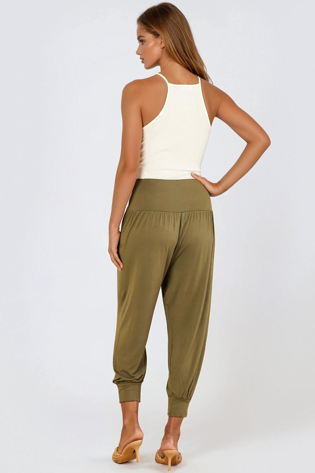 Khaki Harem Pants