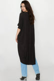 Black Batwing Sleeve Kimono Cardigan