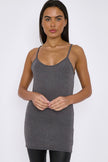 Charcoal Strappy Top