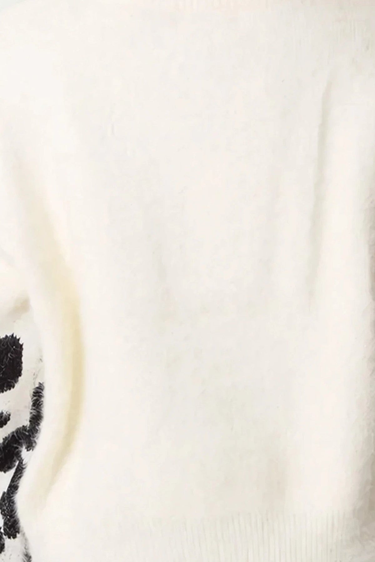 Ivory Mixed Animal Pattern Knit Jumper