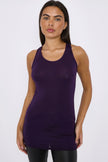 Canotta racerback viola