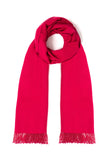 Châle pashmina fuchsia à pompons perlés