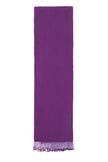Purple Pashmina Shawl with Beaded Tassels