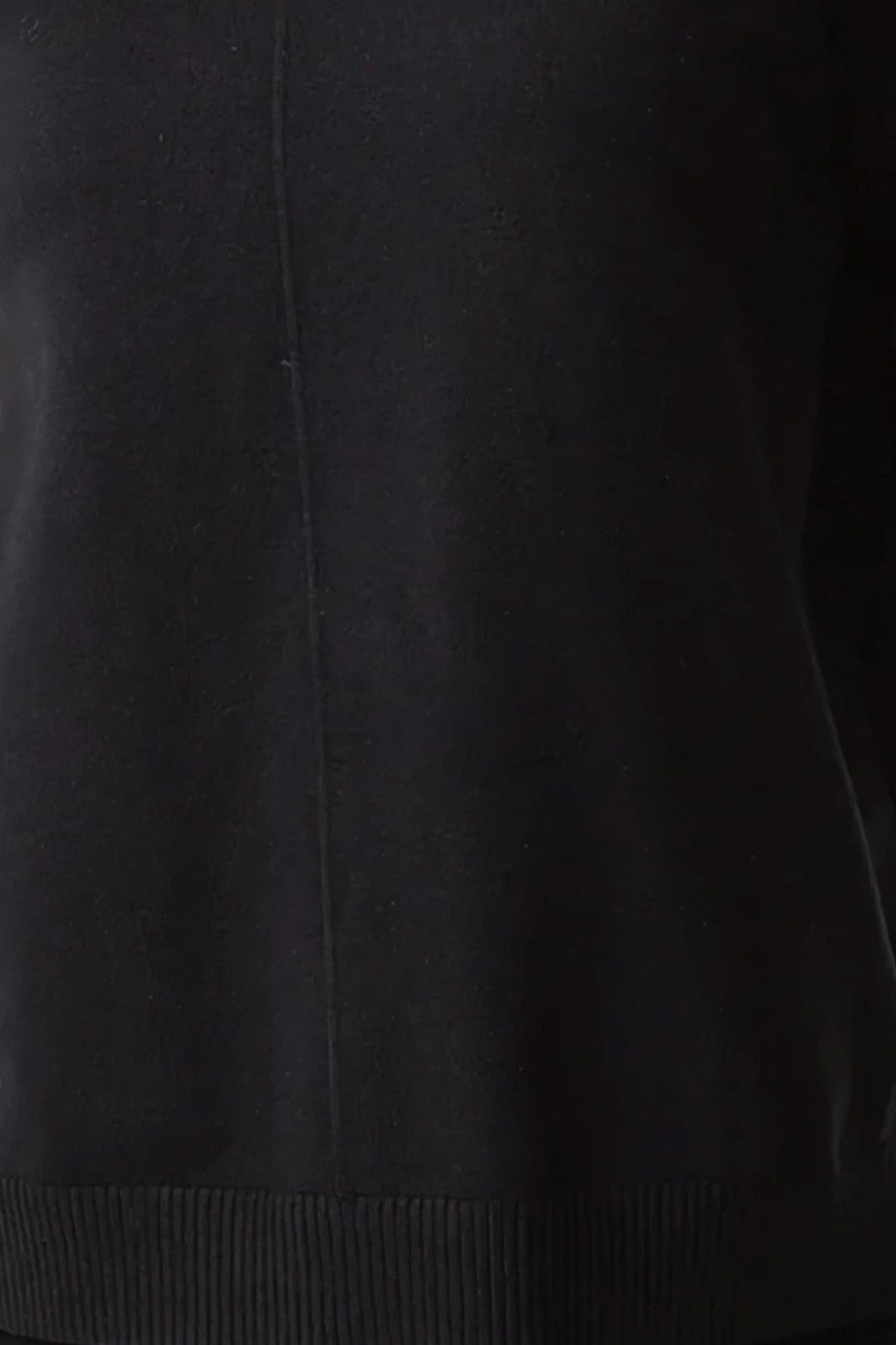 Ensemble pull à col roulé et pantalon en maille noir
