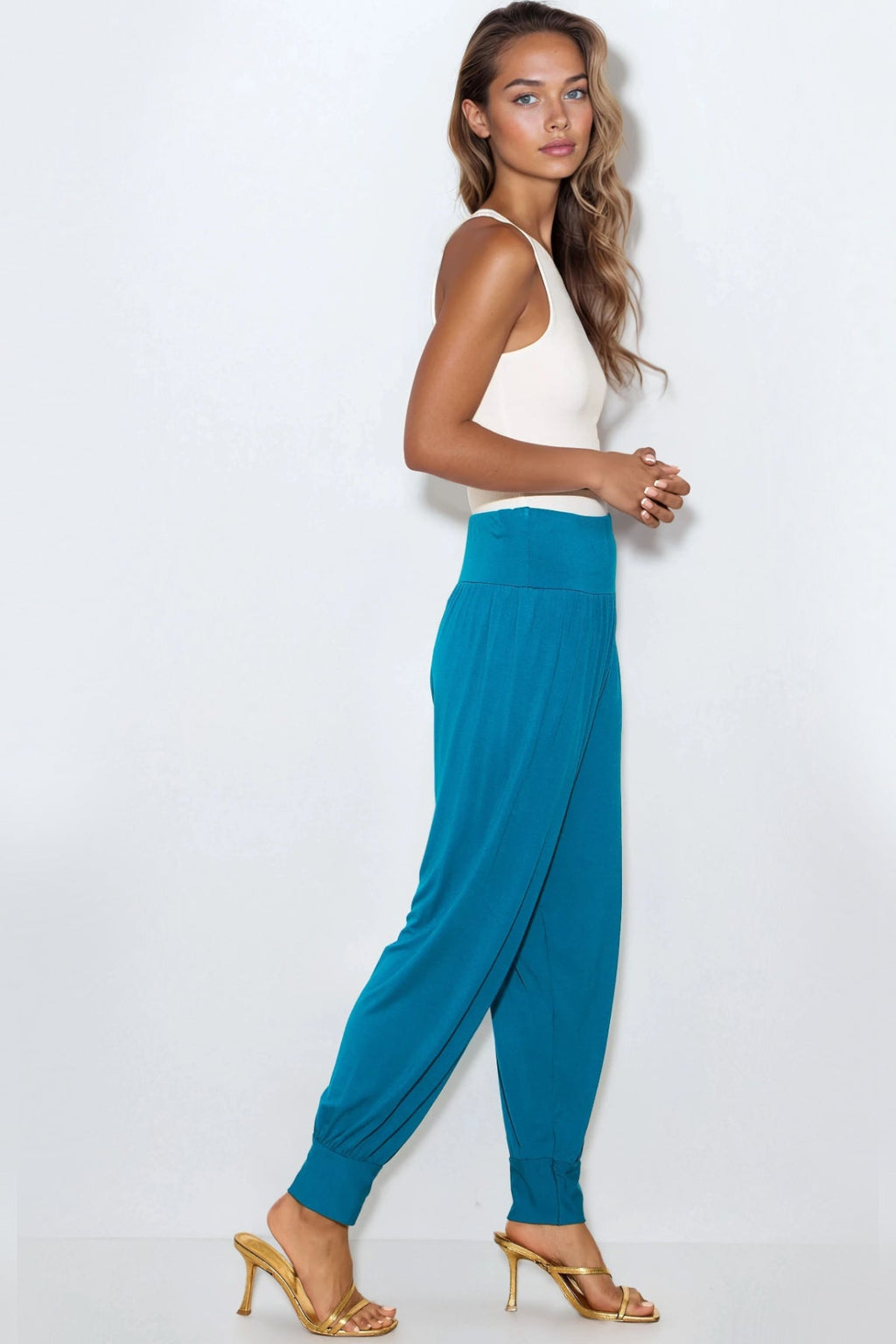 Teal Harem Pants