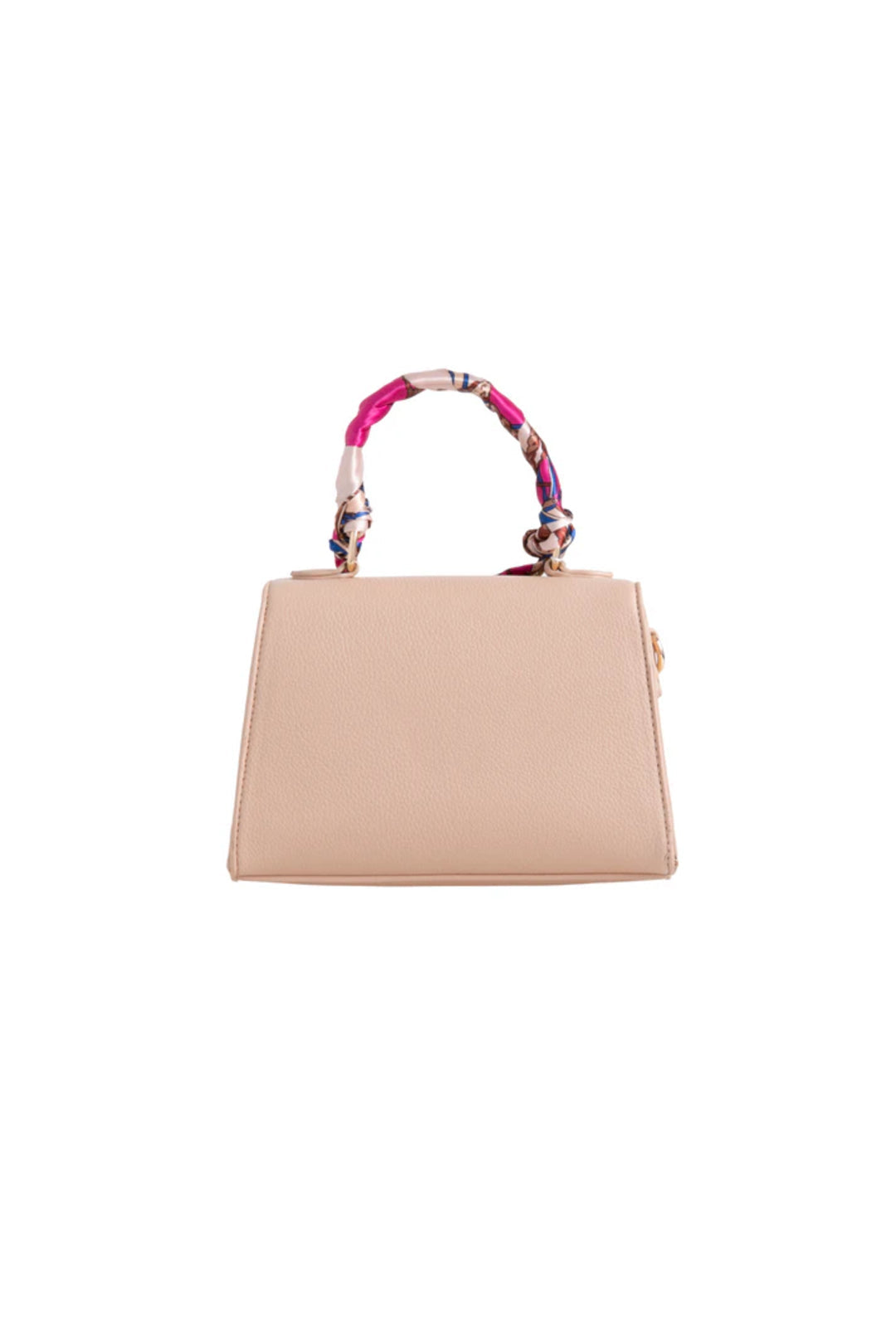 Sac à main à poignée supérieure en satin nude
