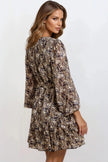 Minidress nero a pois con cintura
